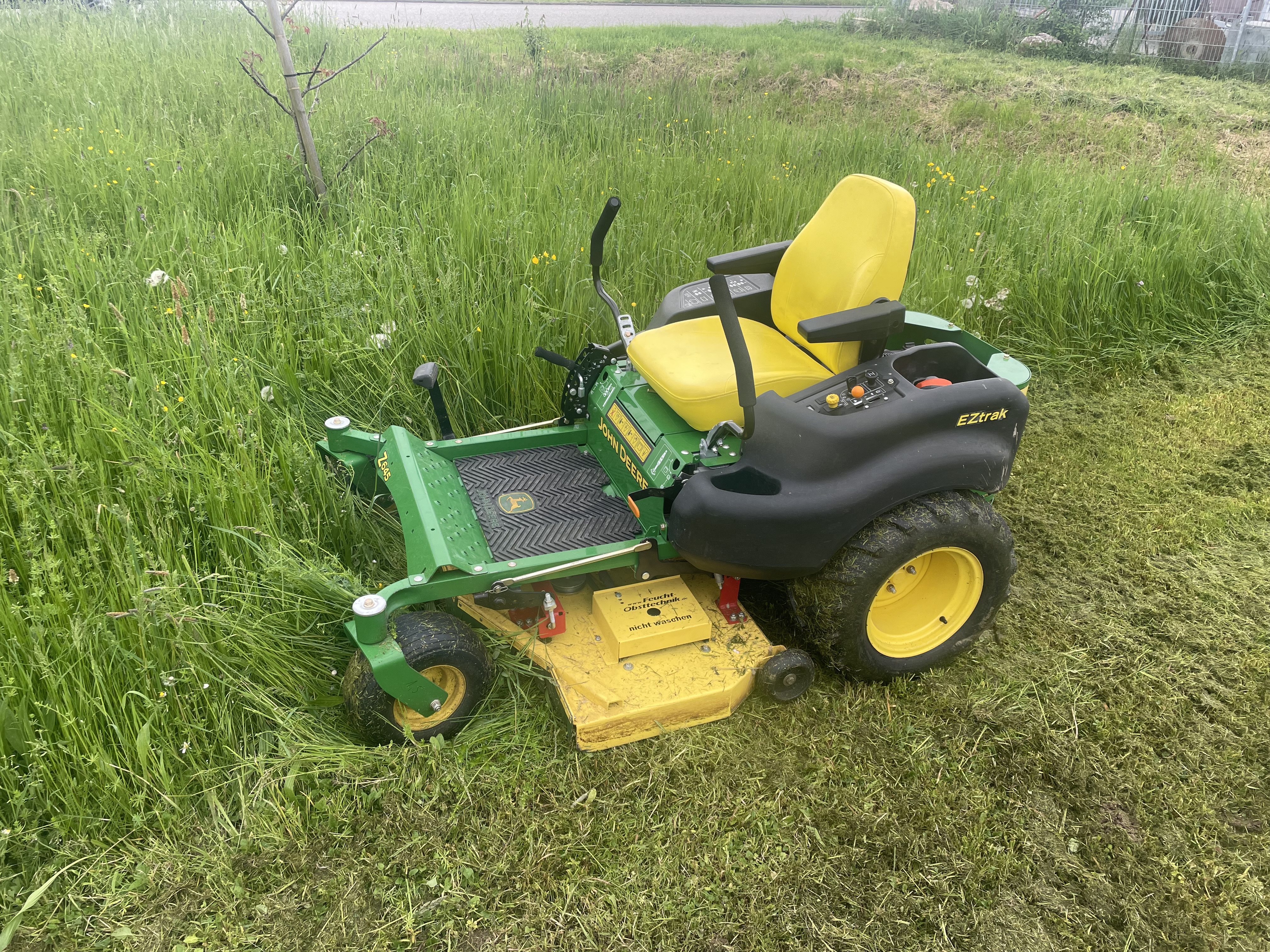 High grass mower decks