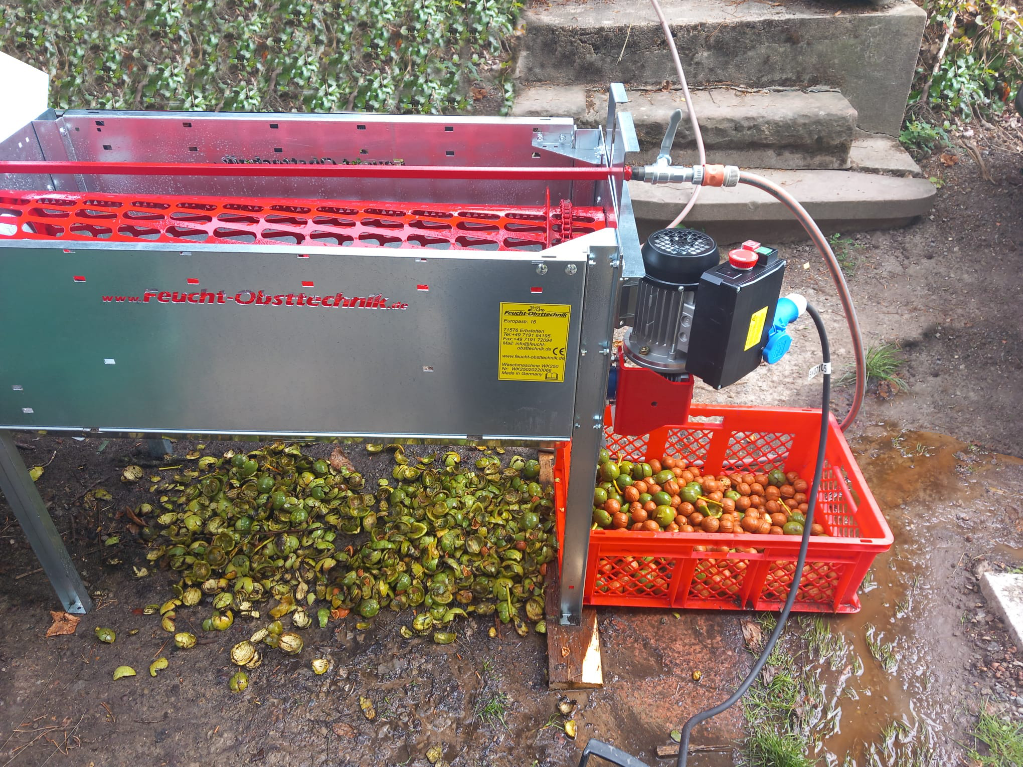 WK 250 - Washing and calibration machine for nuts WK 250 - Washing and calibration machine for nuts